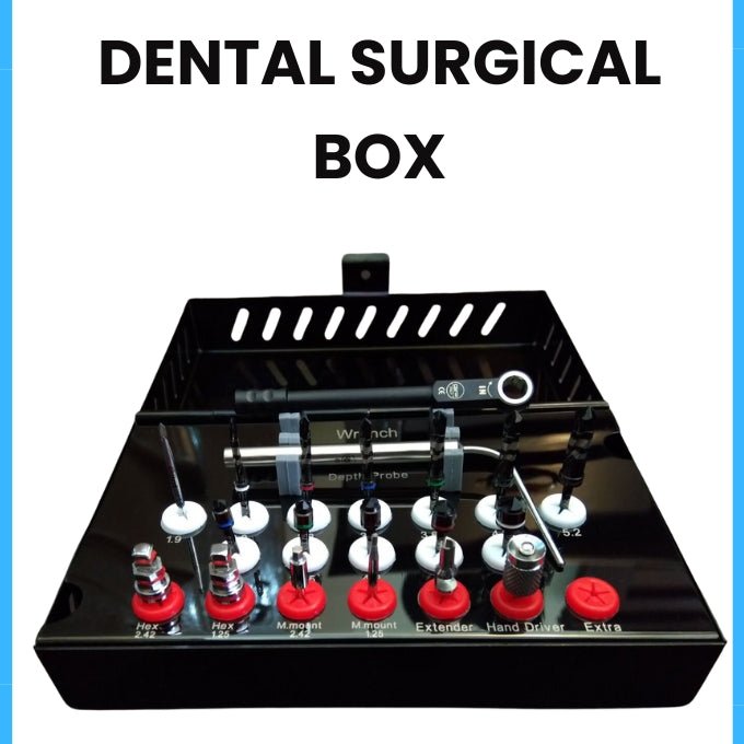 Dental Implant Surgical Box For Internal Hexagon System 2.42 mm - Spiral Implant